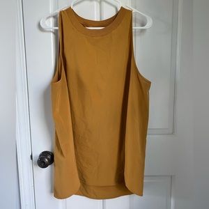 Athleta mustard yellow Zephyr tank - Large